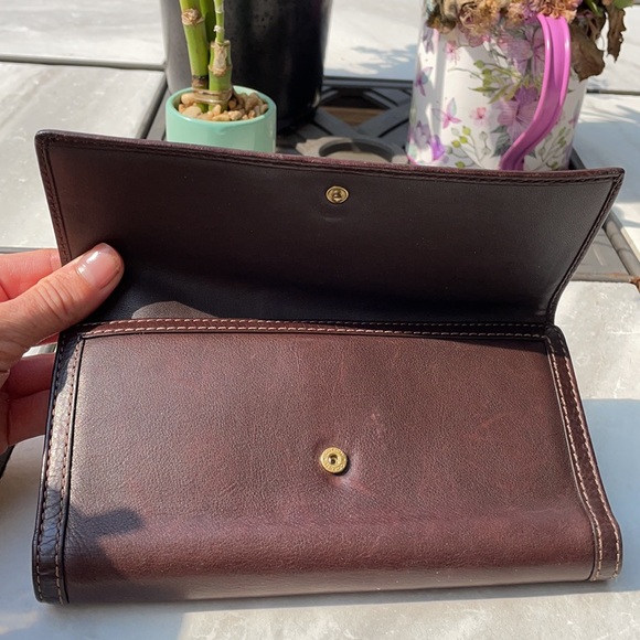Coach trifold leather wallet - Picture 3 of 9